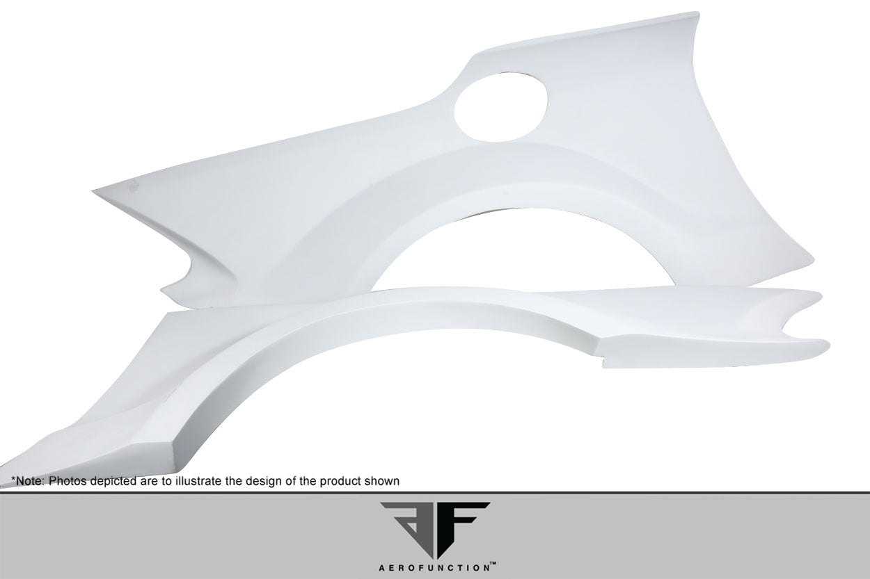2003-2012 Mercedes SL Class R230 AF Signature 1 Series Wide Body Conversion Rear Fenders ( GFK ) - 2 Piece