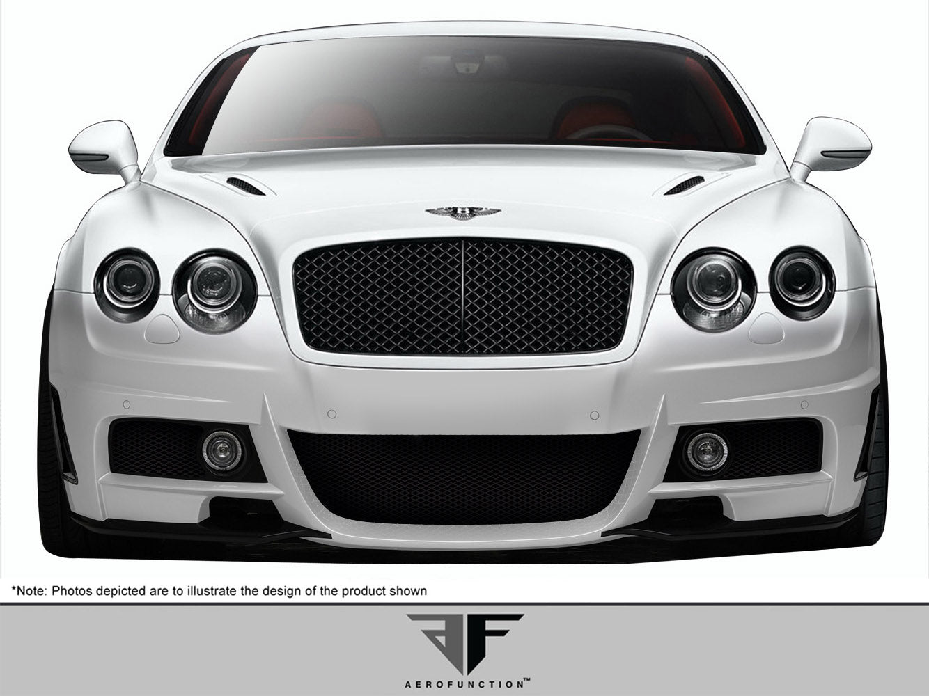 2003-2010 Bentley Continental GT GTC AF-1 Body Kit ( GFK ) - 4 Piece - Includes AF-1 Front Bumper Cover (109357) AF-1 Side Skirt Rocker Panels (109358) AF-1 Rear Bumper Cover (109359)
