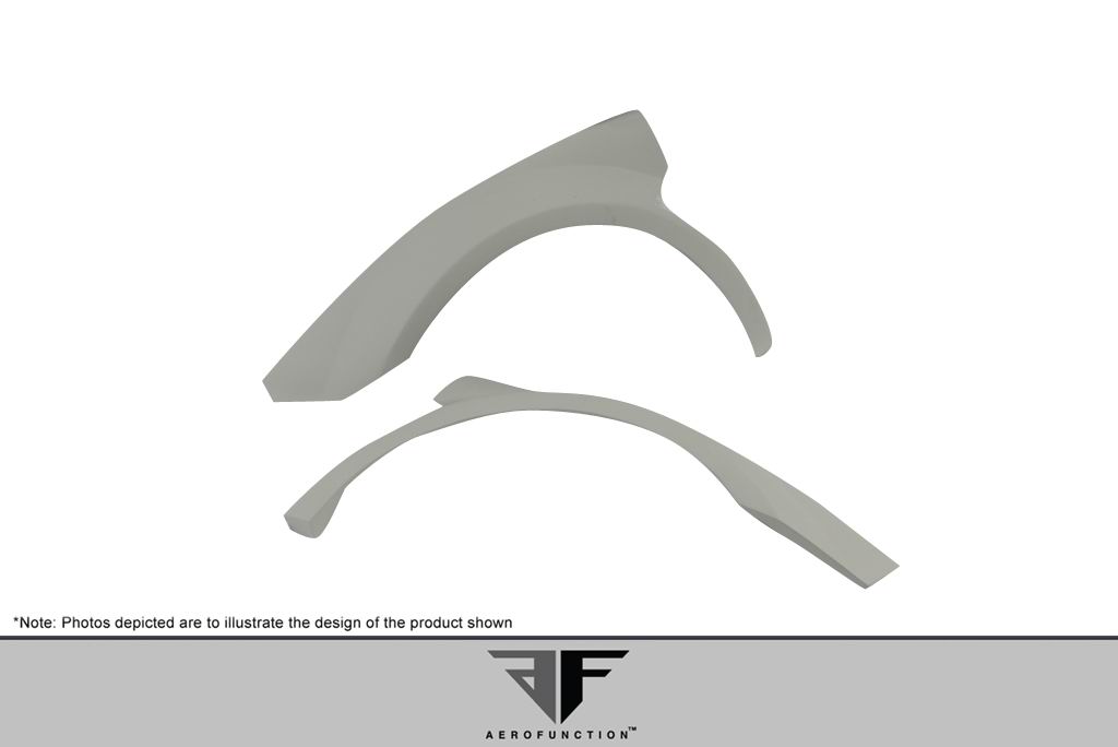 2004-2008 Lamborghini Gallardo AF-1 Wide Body Front Fender Flares ( GFK ) - 2 Piece