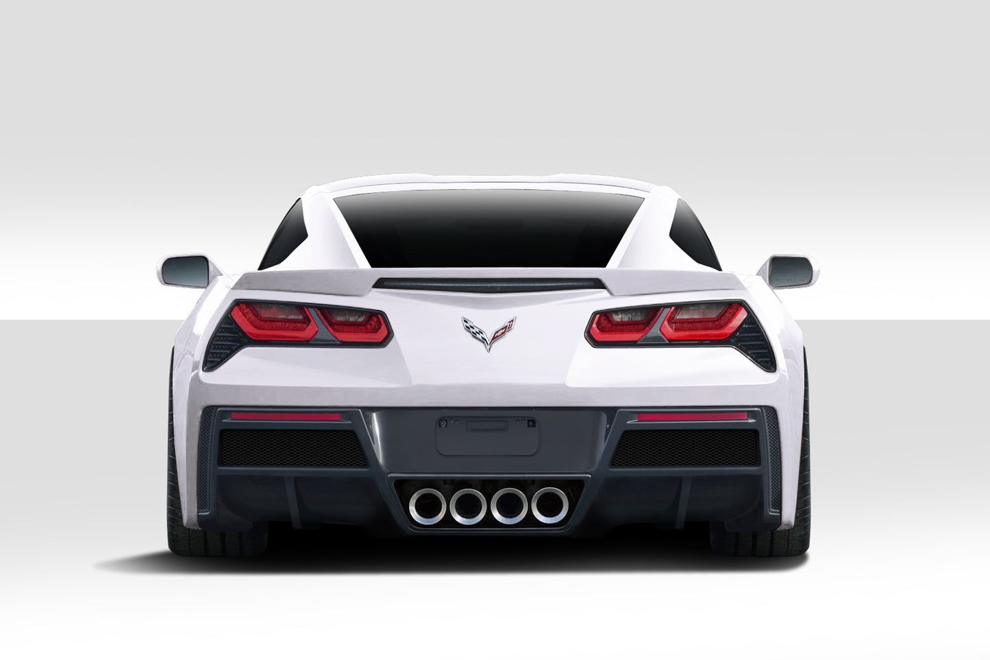 2014-2019 Chevrolet Corvette C7 Duraflex Gran Veloce Body Kit - 4 Piece - Includes Gran Veloce Front Bumper (112424), Gran Veloce Side Skirt Rocker Panels (112425), Gran Veloce Rear Diffuser (112426)