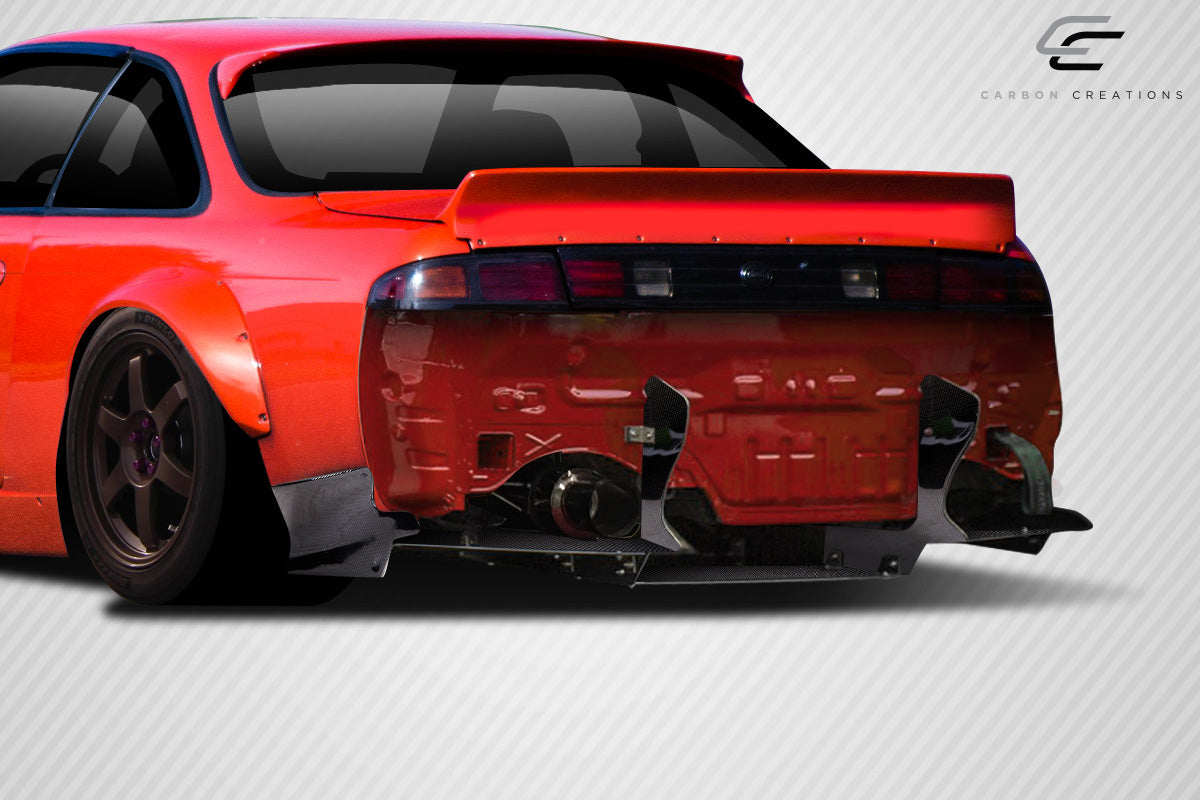1995-1998 Nissan 240SX S14 Carbon Creations RBS V2 Wide Body Rear Diffuser - 1 Piece
