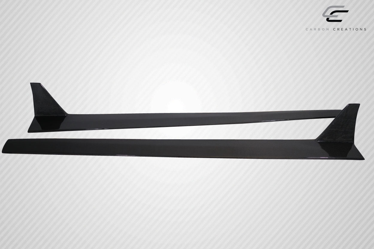 2015-2020 Ford Mustang Carbon Creations Grid V2 Side Skirts Rocker Panels - 2 Piece