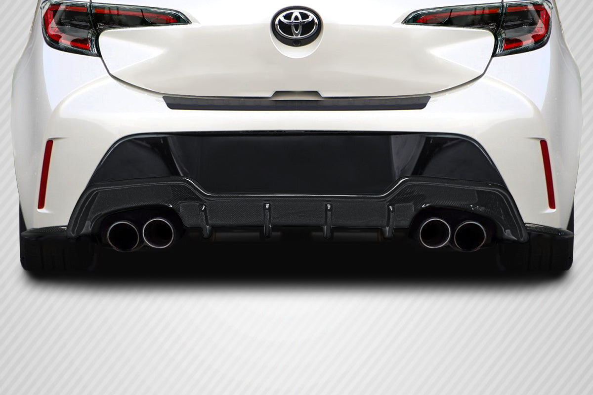 2019-2022 Toyota Corolla Hatchback Carbon Creations A Spec Rear Diffuser - 3 Piece