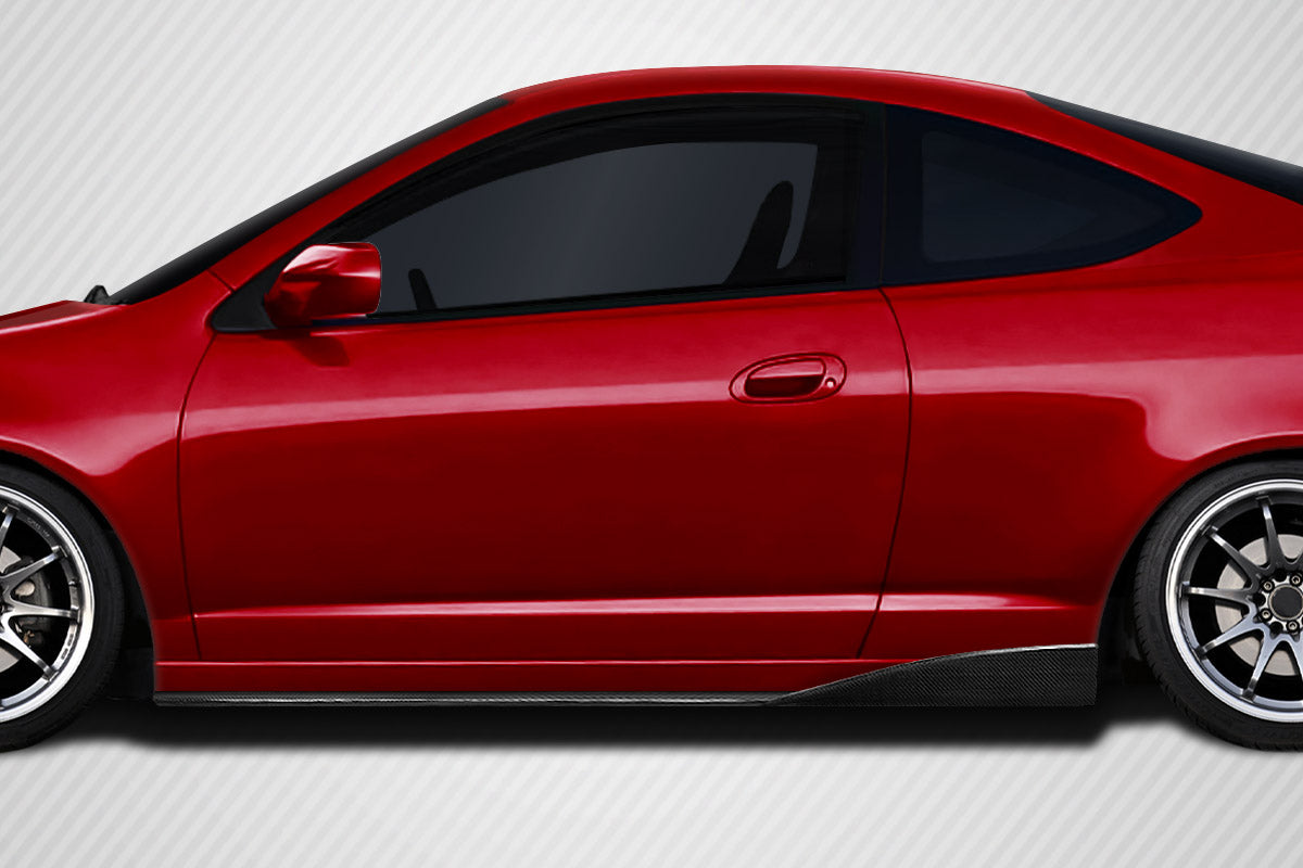 2002-2006 Acura RSX Carbon Creations C Speed Side Skirt Splitters- 2 Piece