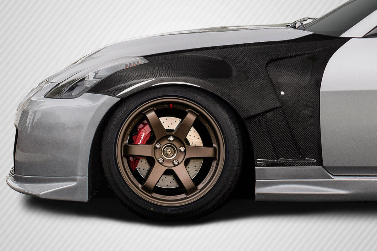 2003-2008 Nissan 350Z Z33 Carbon Creations AMS GT2 Front Fenders - 2 Piece