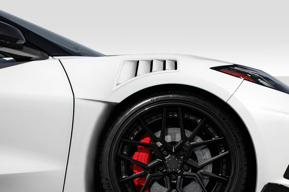 2020-2021 Chevrolet Corvette C8 Duraflex Gran Veloce Front Fender Vents - 2 Piece