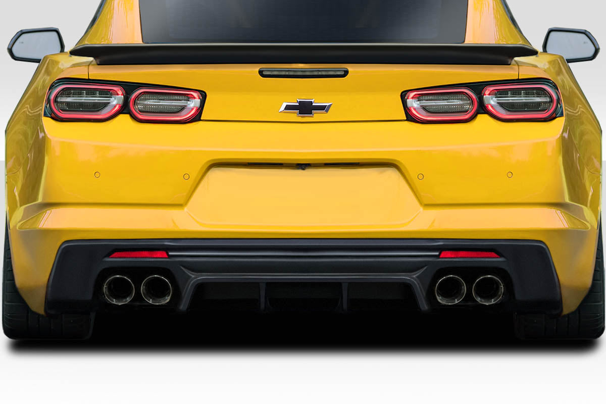 2016-2020 Chevrolet Camaro Duraflex Shark Rear Diffuser - 1 Piece ( Quad exhaust version)