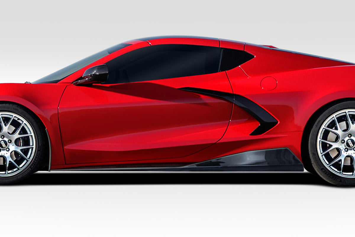 2020-2022 Chevrolet Corvette C8 Duraflex GMX Side Skirt Rocker Panels - 2 Piece