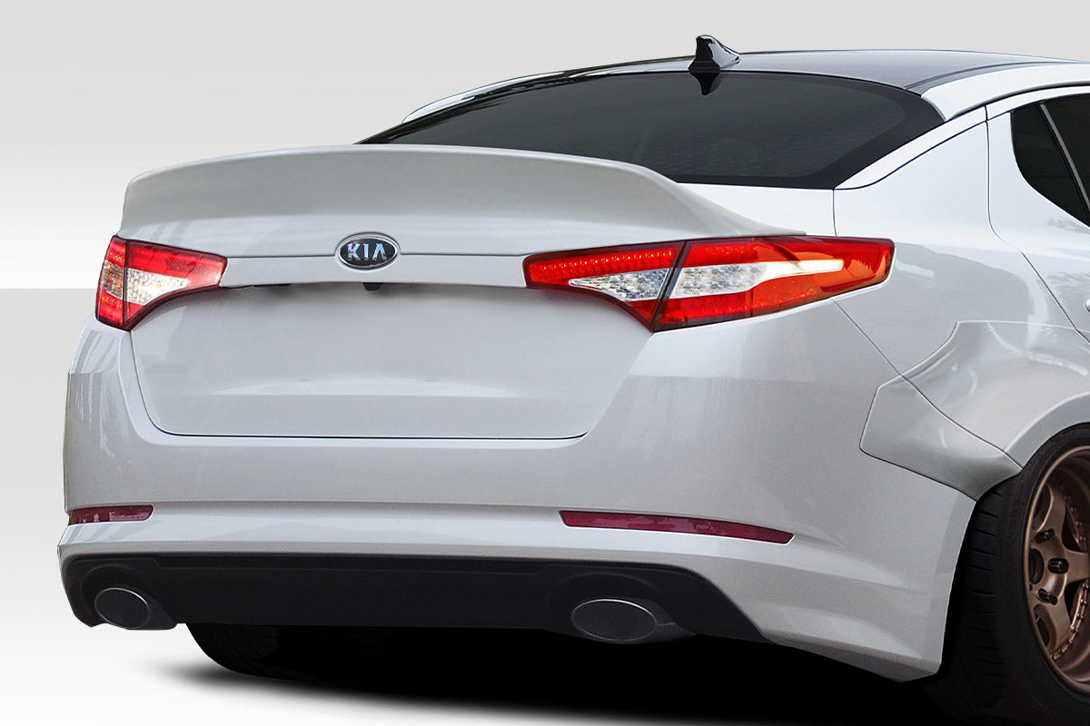 2011-2013 Kia Optima Duraflex CPR Body Kit - 14 Piece - Includes 116099 CPR Front Lip, 116103 CPR Side Skirts,, 116104 CPR Front Fender Flares, 116105 CPR Rear Fender Flares. 116102 CPR Rear Wing Spoiler