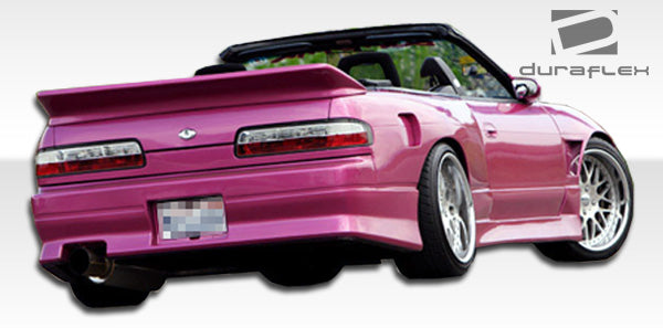 1989-1994 Nissan 240SX S13 2DR Duraflex Vector Body Kit - 4 Piece - Includes Vector Front Bumper Cover (109069) Vector Side Skirt Rocker Panels (109070) V-Speed Rear Bumper Cover (100853)