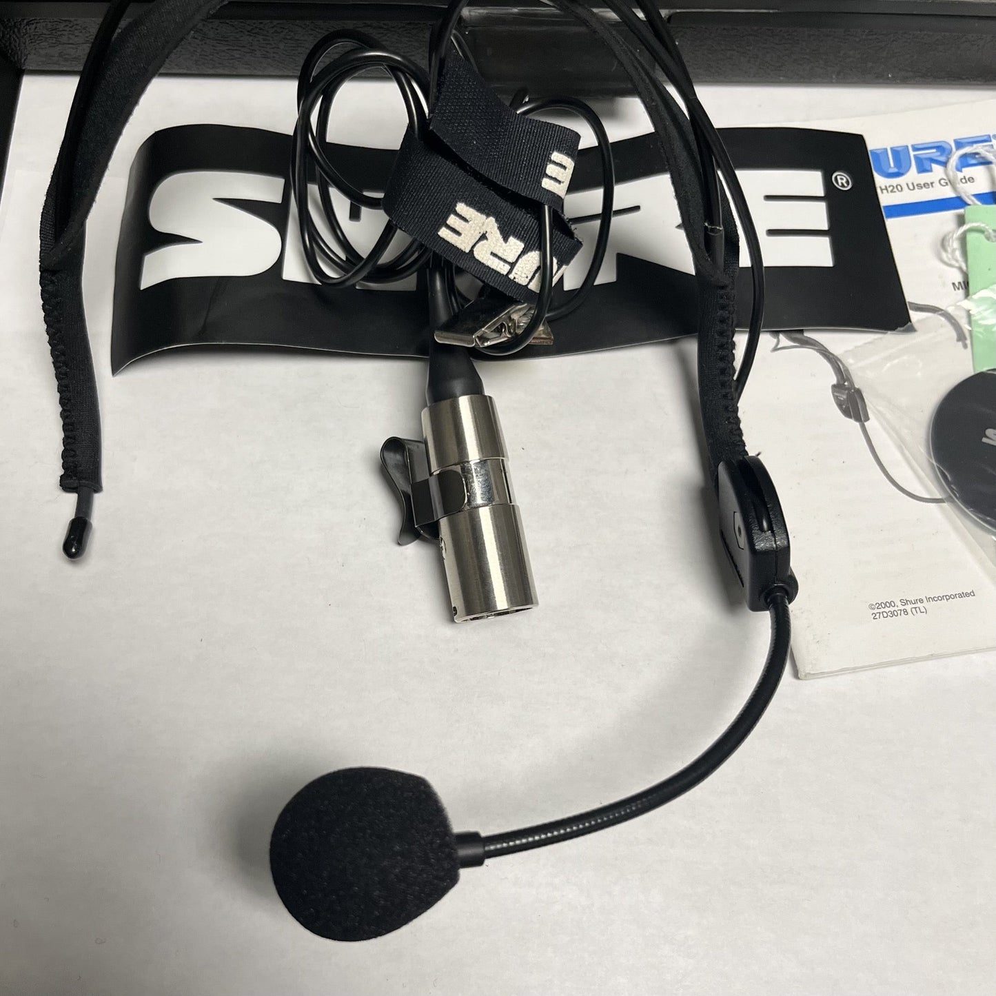 Shure WH20XLR Dynamic Headset Microphone - head worn drummer fitness vocal mic