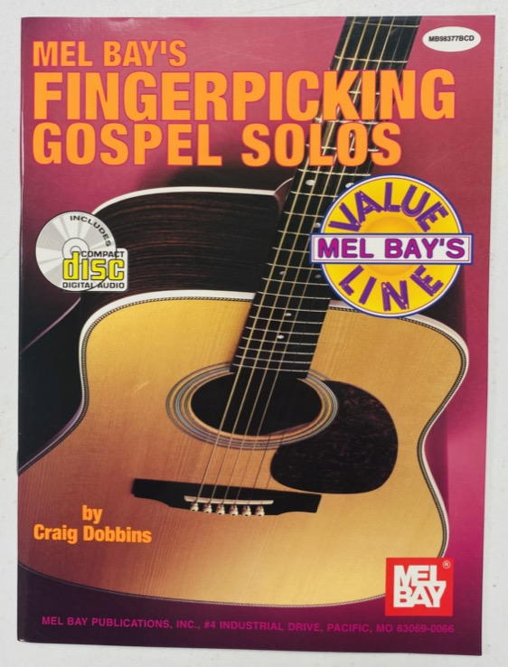 Mel Bay - Fingerpicking Gospel Solos - Craig Dobbins - Book+CD
