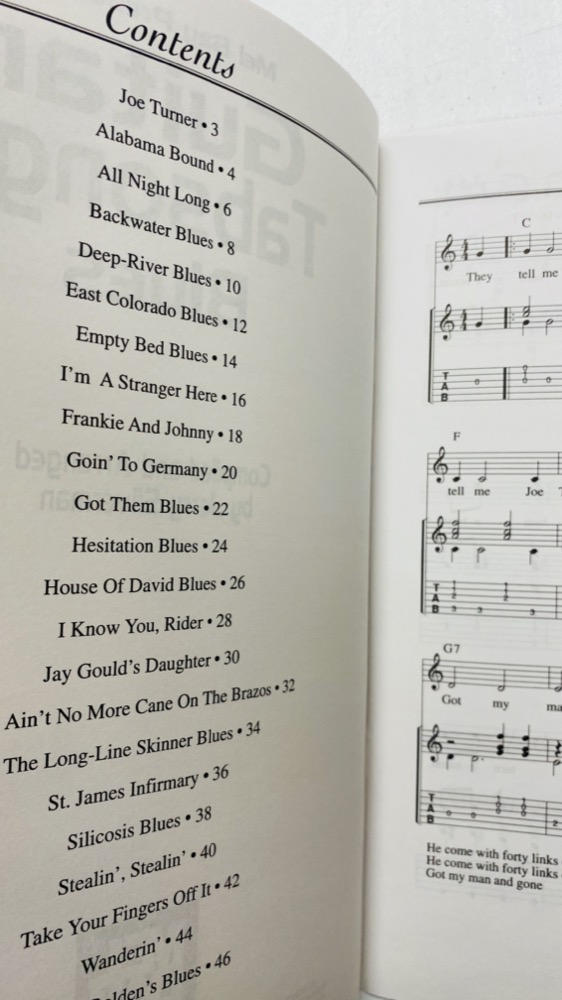 Mel Bay - Guitar Tabsongs - Blues - by Jerry Silverman