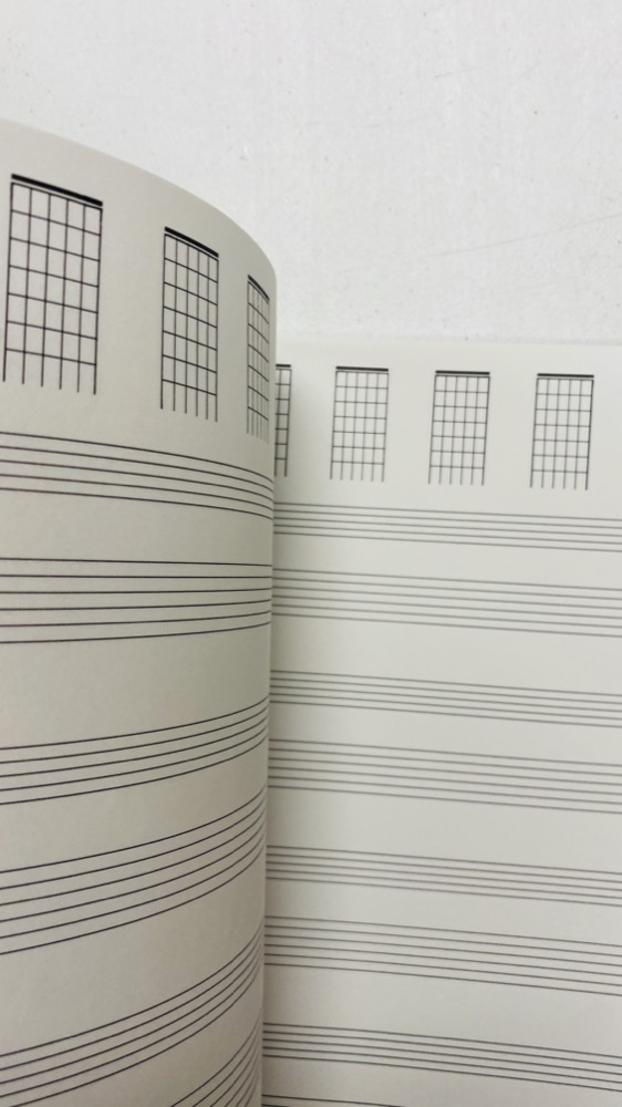 Basic Guitar Writing Book - Tablature | Chord Diagrams | Standard Notation