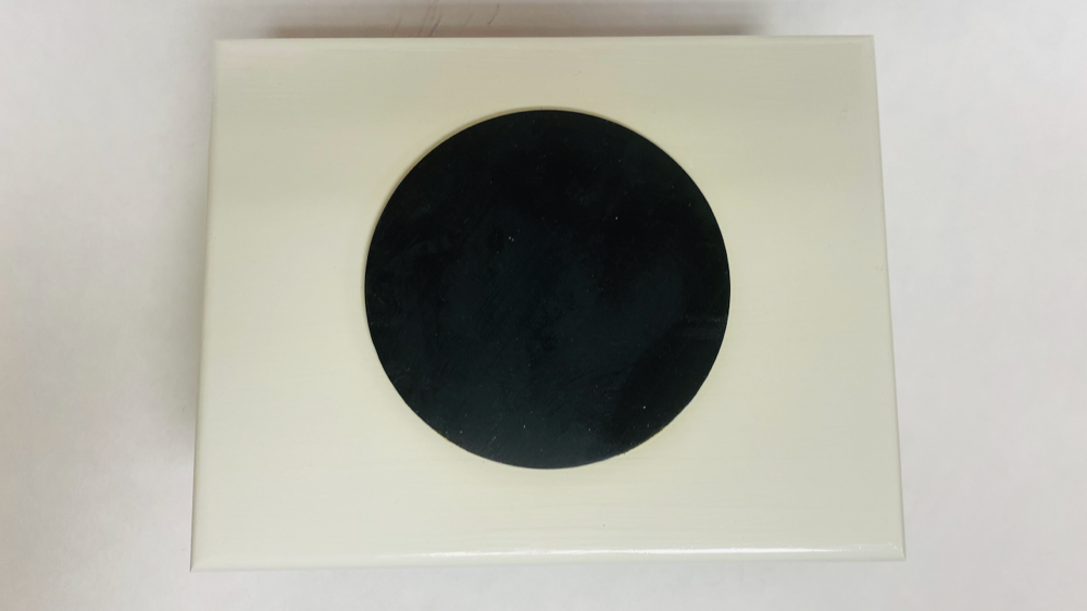 FM Dynamics Drum Practice Pad - Flat - White, Red & Black