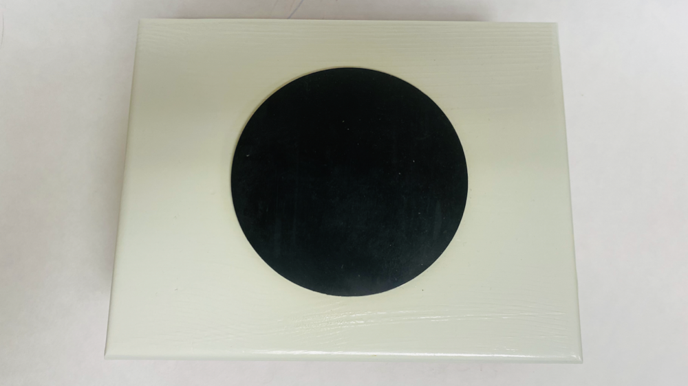 FM Dynamics Drum Practice Pad - Flat - White, Black & Red