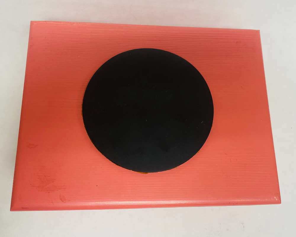 FM Dynamics Drum Practice Pad - Angled - Soft Red