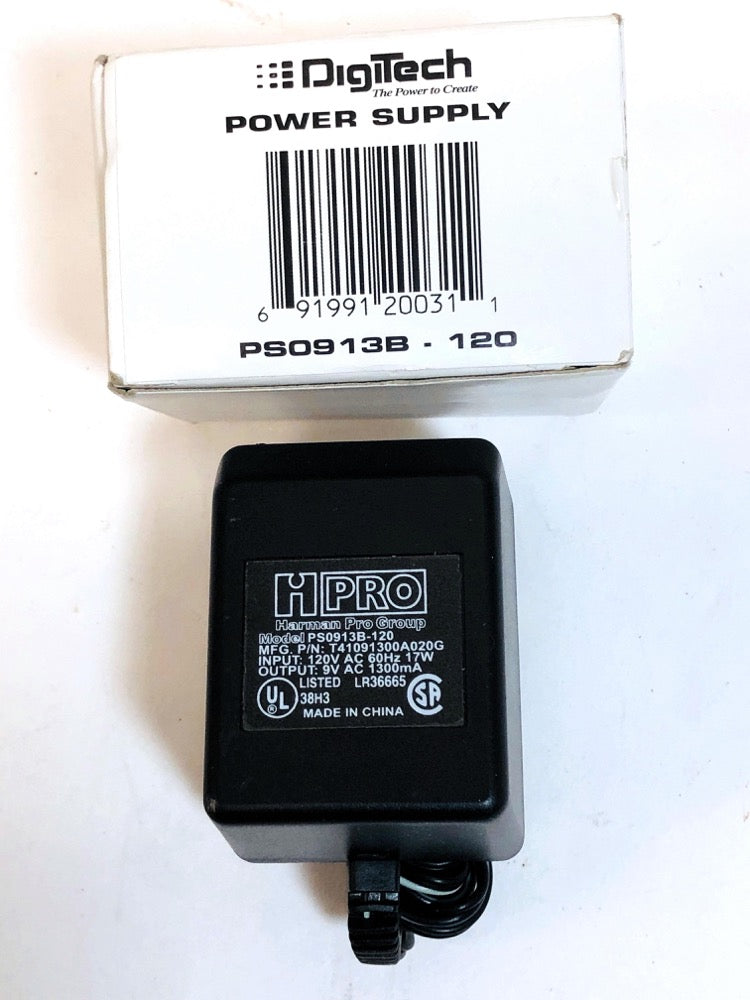 DigiTech PS0913B-120 Power Supply (for JamMan, Whammy, EX7, GNX1, RP100-350, RPx400, BP200, Vocal 300, Vx400, EXH, VL2, VL4, JHE, HarmonyMan, TimeBender)