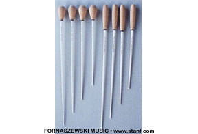 King David Conductor Baton - 14 inch Natural Black Handle Director Model