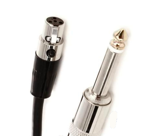 Mini XLR4 to 1/4 inch Male Wireless Belt Pack Cable - Fornaszewski Music Store, Granite City IL 62040 - www.stanf.com