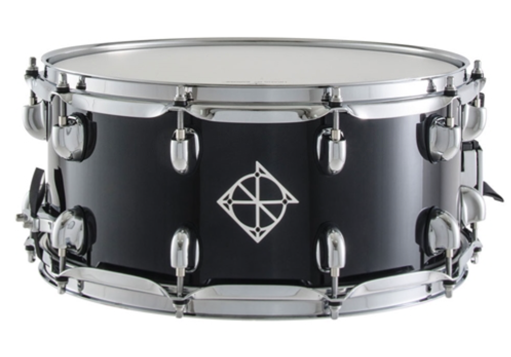 Dixon - 7-ply 6.5x14 Cornerstone Snare Drum - Piano Black SCST654PB