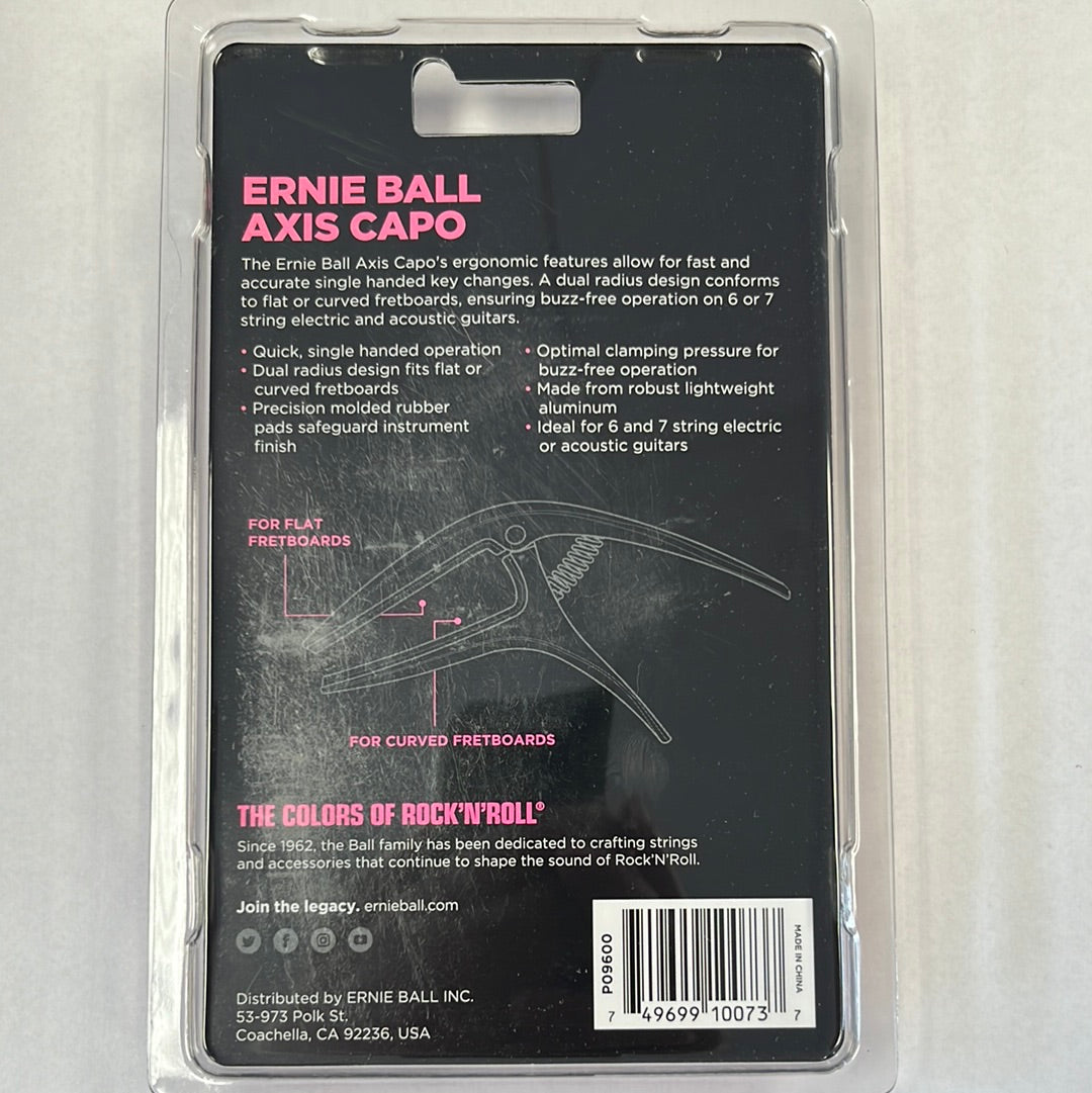 Ernie Ball - Axis Capo for Electric / Acoustic Guitars - Black