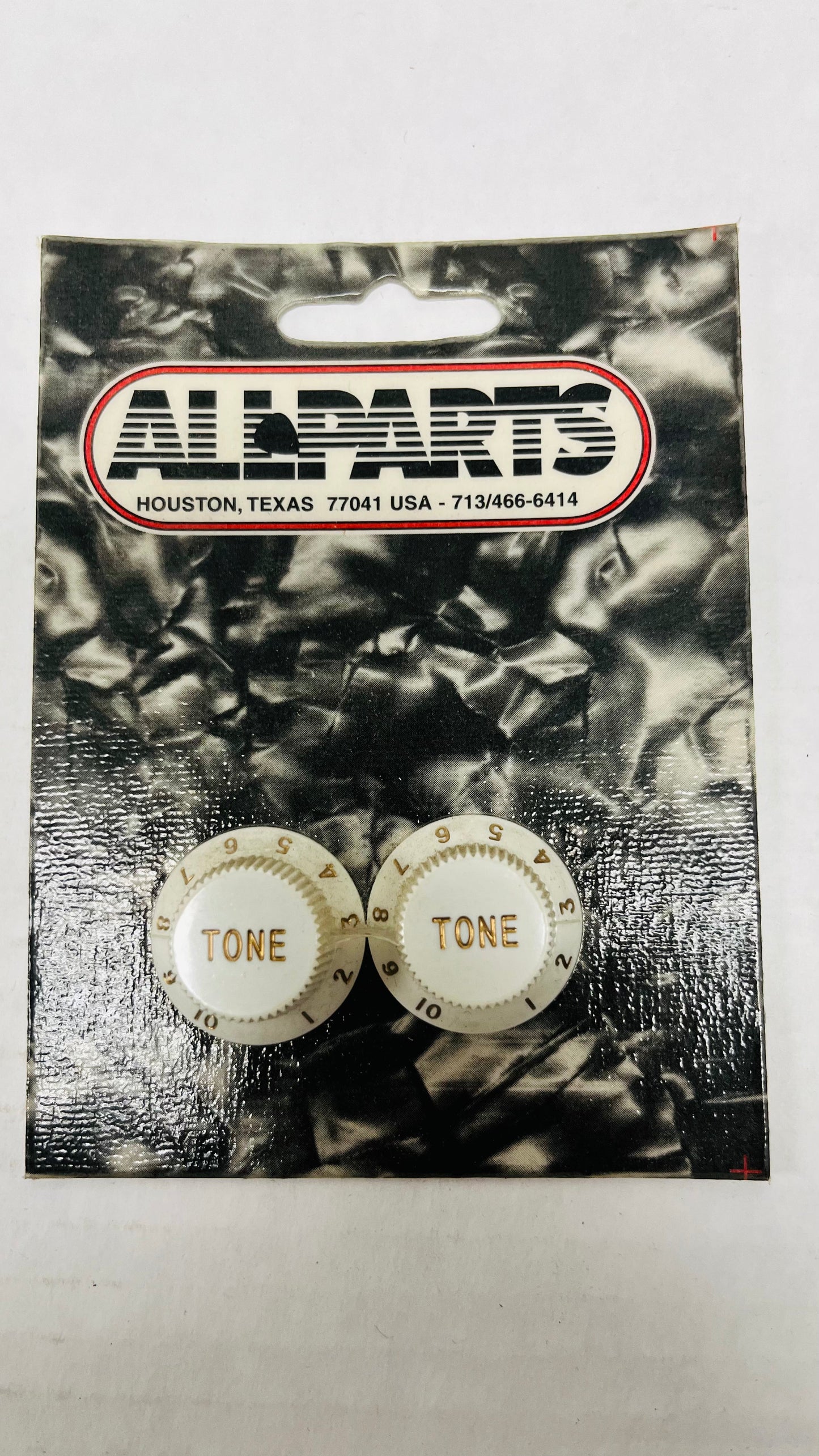 AllParts - Set of 2 Guitar Tone Knobs for Stratocaster - White PK0153
