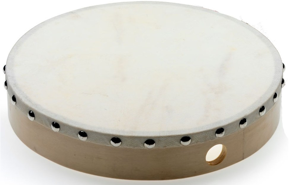 FM - 10 inch Double Row Tambourine with Calf Skin Head