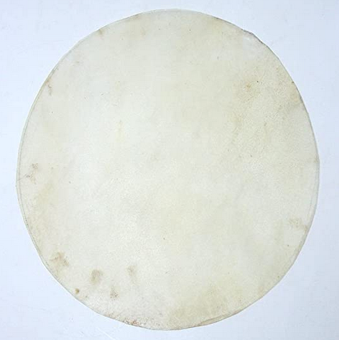 14" Goat Skin Drum Head - Medium White Round