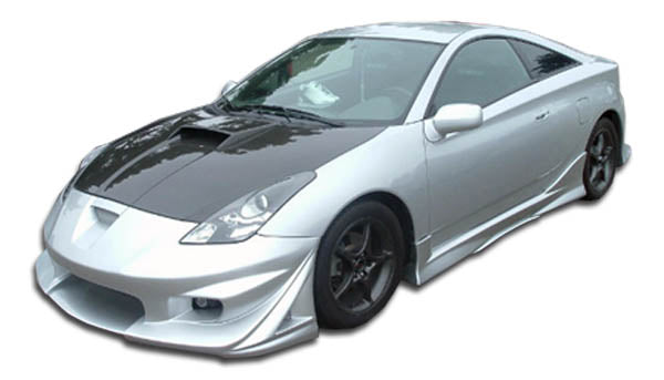 2000-2005 Toyota Celica Duraflex Vader SE Body Kit - 4 Piece - Includes Vader SE Front Bumper Cover (100200) Vader SE Rear Bumper Cover (100201) Vader SE Side Skirts Rocker Panels (100202)