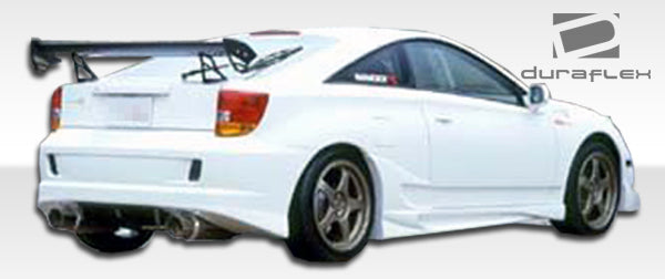 2000-2005 Toyota Celica Duraflex Xtreme Body Kit - 4 Piece - Includes Xtreme Front Bumper Cover (100185) Xtreme Rear Bumper Cover (100186) Xtreme Side Skirts Rocker Panels (100187)