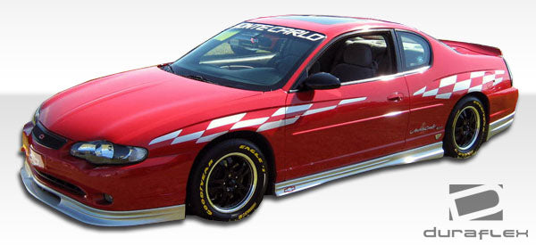 2000-2005 Chevrolet Monte Carlo Duraflex Racer Body Kit - 4 Piece - Includes Racer Front Lip Under Spoiler Air Dam (104371) Racer Rear Lip Under Spoiler Air Dam (104373) Racer Side Skirts Rocker Panels (104372)