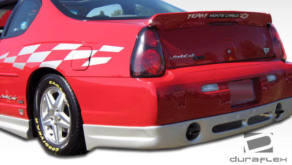 2000-2005 Chevrolet Monte Carlo Duraflex Racer Body Kit - 4 Piece - Includes Racer Front Lip Under Spoiler Air Dam (104371) Racer Rear Lip Under Spoiler Air Dam (104373) Racer Side Skirts Rocker Panels (104372)
