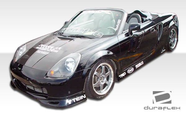 2004-2005 Toyota MRS MR2 Spyder Duraflex TD3000 Body Kit - 4 Piece - Includes TD3000 Front Lip Under Spoiler Air Dam (108782) TD3000 Side Skirts Rocker Panels (100208) TD3000 Rear Lip Under Spoiler Air Dam (100207)