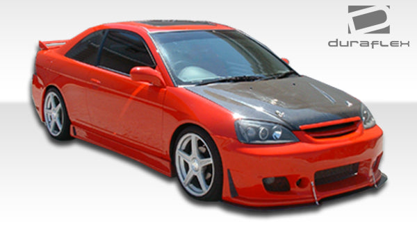 2001-2003 Honda Civic 2DR Duraflex B-2 Body Kit - 4 Piece - Includes B-2 Front Bumper Cover (100247), B-2 Rear Bumper Cover (100227), B-2 Side Skirts Rocker Panels (100228).
