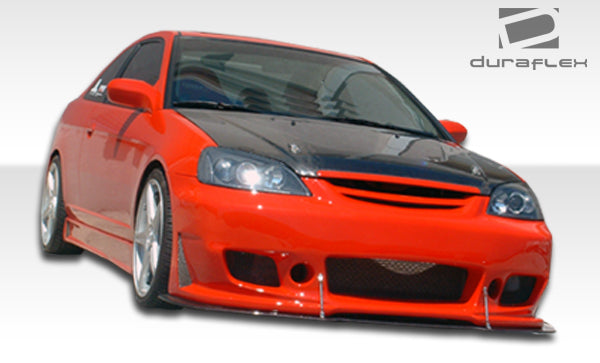 2004-2005 Honda Civic 2DR Duraflex B-2 Body Kit - 4 Piece - Includes B-2 Front Bumper Cover (103309) B-2 Rear Bumper Cover (100227 B-2 Side Skirts Rocker Panels (100228)