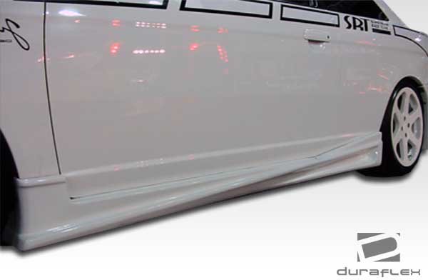 2001-2003 Honda Civic 2DR Duraflex Bomber Body Kit - 4 Piece - Includes Bomber Front Bumper Cover (100249) Bomber Rear Bumper Cover (100230) Bomber Side Skirts Rocker Panels (100231)