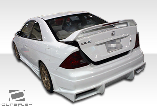 2004-2005 Honda Civic 2DR Duraflex Bomber Body Kit - 4 Piece - Includes Bomber Front Bumper Cover (100557) Bomber Rear Bumper Cover (100230) Bomber Side Skirts Rocker Panels (100231)