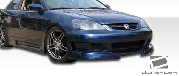 2001-2003 Honda Civic 2DR Duraflex R34 Body Kit - 4 Piece - Includes R34 Front Bumper Cover (100256) R34 Rear Bumper Cover (100239) R34 Side Skirts Rocker Panels (100240)