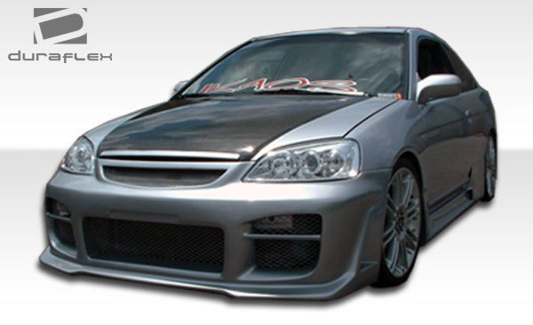 2004-2005 Honda Civic 2DR Duraflex R34 Body Kit - 4 Piece - Includes R34 Front Bumper Cover (102433) R34 Rear Bumper Cover (100239) R34 Side Skirts Rocker Panels (100240)