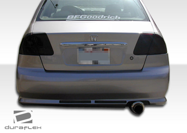 2001-2003 Honda Civic 4DR Duraflex Bomber Body Kit - 4 Piece - Includes Bomber Front Bumper Cover (100249) R34 Rear Bumper Cover (100245) R34 Side Skirts Rocker Panels (100246)