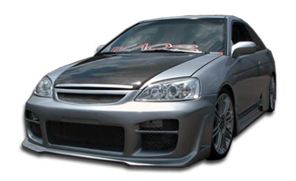 2001-2003 Honda Civic 4DR Duraflex R34 Body Kit - 4 Piece - Includes R34 Front Bumper Cover (100256) R34 Rear Bumper Cover (100245) R34 Side Skirts Rocker Panels (100246)