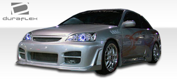 2001-2003 Honda Civic 2DR Duraflex R34 Body Kit - 4 Piece - Includes R34 Front Bumper Cover (100256) R34 Rear Bumper Cover (100239) R34 Side Skirts Rocker Panels (100240)