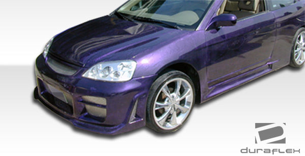 2001-2003 Honda Civic 2DR Duraflex R34 Body Kit - 4 Piece - Includes R34 Front Bumper Cover (100256) R34 Rear Bumper Cover (100239) R34 Side Skirts Rocker Panels (100240)