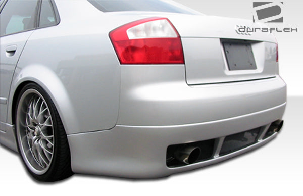 2002-2005 Audi A4 B6 Duraflex RS4 Body Kit (euro spec) - 4 Piece - Includes RS4 Style Front Bumper Cover (100291) R-1 Rear Under Spoiler Air Dam (100289) and R-1 Side Skirts Rocker Panels (100290)
