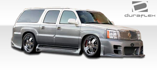 2002-2006 Cadillac Escalade Duraflex Platinum Body Kit - 4 Piece - Includes Platinum Front Bumper Cover (100331) Platinum Rear Bumper Cover (100332) Platinum Side Skirts Rocker Panels (100333)