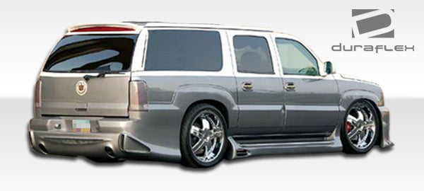 2002-2006 Cadillac Escalade Duraflex Platinum Body Kit - 4 Piece - Includes Platinum Front Bumper Cover (100331) Platinum Rear Bumper Cover (100332) Platinum Side Skirts Rocker Panels (100333)