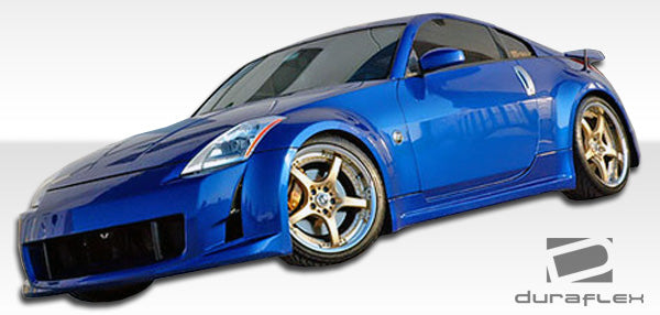 2003-2008 Nissan 350Z Z33 Duraflex AM-S Body Kit - 4 Piece - Includes AMS Front Bumper Cover (104984) AMS Side Skirts Rocker Panels (104985) AMS Rear Lip Under Spoiler Air Dam (104986)