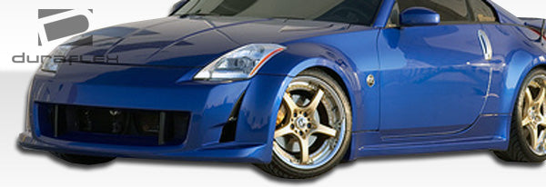2003-2008 Nissan 350Z Z33 Duraflex AM-S Body Kit - 4 Piece - Includes AMS Front Bumper Cover (104984) AMS Side Skirts Rocker Panels (104985) AMS Rear Lip Under Spoiler Air Dam (104986)