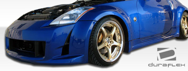 2003-2008 Nissan 350Z Z33 Duraflex AM-S Body Kit - 4 Piece - Includes AMS Front Bumper Cover (104984) AMS Side Skirts Rocker Panels (104985) AMS Rear Lip Under Spoiler Air Dam (104986)